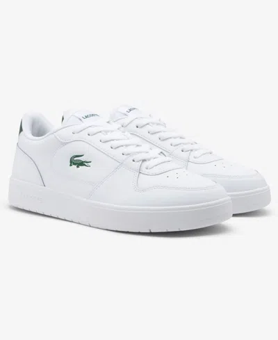 Lacoste Men's Court Ace Round Toe Sneakers In White