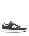 Lacoste Court Cage Trainers Black In Black White