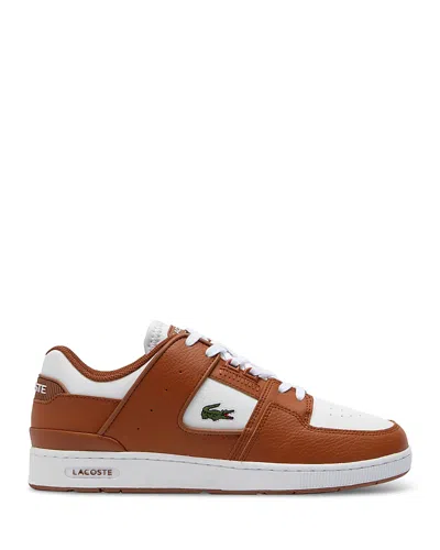 Lacoste Men's Court Cage Sneakers In Brown/white