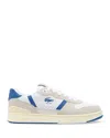 Lacoste Men's Court Cage Sneakers In White/blue