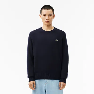 LACOSTE MEN'S WOOL CREW NECK SWEATER - S - 3