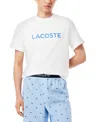 Lacoste Men's Crewneck Logo Pajama T-shirt In White