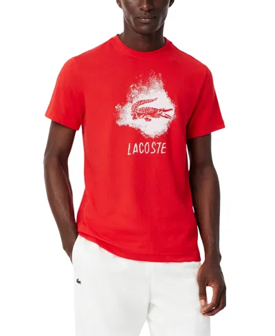 Lacoste Men's Crocodile Logo Graphic T-shirt