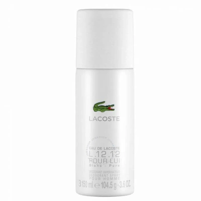 Lacoste Men's Deodorant Spray 3.6 oz Fragrances 8005610668987 In White