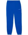 Lacoste Men's Double Face Adjustable Joggers In Hjm Lazuli
