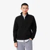 Lacoste Classic Fit Fleece Zip Sweatshirt In Black