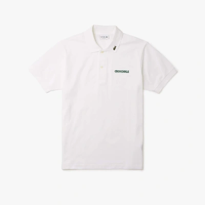 Lacoste Men's Embroidered Polo - 3xl - 8 In White