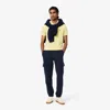 Lacoste Men's Fleece Cargo Sweatpants - M - 4 In Yellow