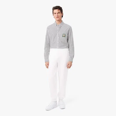 Lacoste Men's Fleece Cargo Sweatpants - Xl - 6 In White