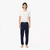 Lacoste Men's Fleece Lounge Joggers - Xl In Blue