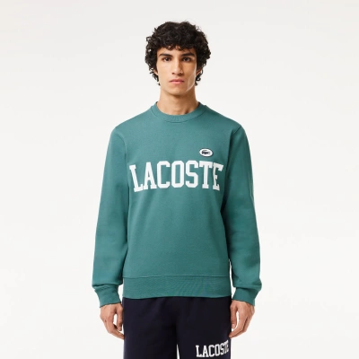Lacoste Men's Branded Fleece Sweatshirt - Xl - 6 In Blue