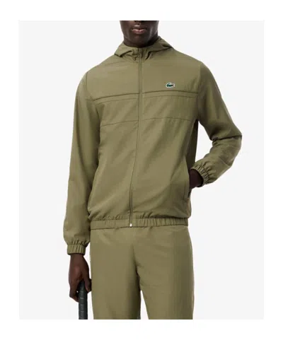 Lacoste Men's Full-zip Track Jacket In Brown