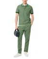 Lacoste Men's Geo Print Elastic-waist Pants