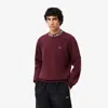 Lacoste Men's Logo Crew Neck Sweatshirt - 4xl - 9 In Red