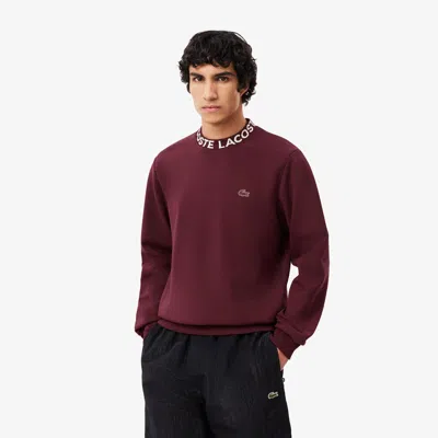 Lacoste Men's Logo Crew Neck Sweatshirt - 4xl - 9 In Red