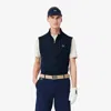 Lacoste Sleeveless Quarter Zip Pullover In Blue