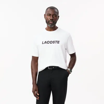 Lacoste Men's Heavy Cotton Logo T-shirt - 3xl - 8 In White