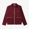Lacoste Men's Paris Zip-up Sweatshirt - Xxl - 7 In Red