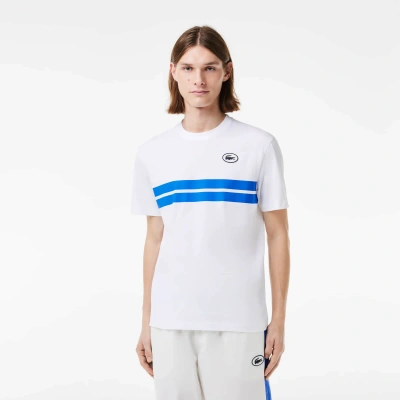 Lacoste Men's Heritage Print Cotton T-shirt - S - 3 In White