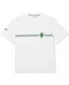 Lacoste Printed Embroidered T-shirt In 001 - White