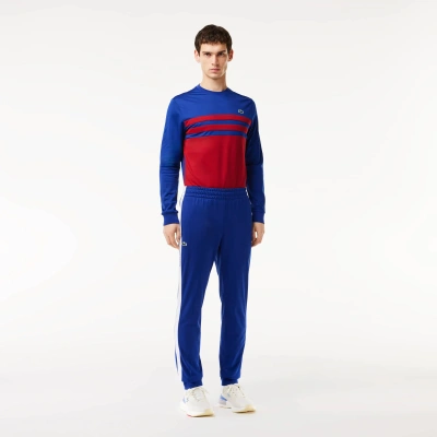 Lacoste Men's Abrasion-resistant Tennis Sweatpants - Xl - 6 In Blue