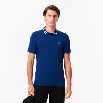 Lacoste Men's Slim Fit  Movement Piqué Polo - Xl - 6 In Blue