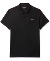 Lacoste Black Regular Fit Uv Protect Golf Polo In Black