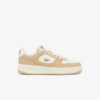 Lacoste Men's L001 Set Leather Sneakers - 13 In Beige