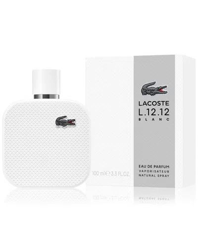 Lacoste Men's L.12.12 Blanc Eau De Parfum Spray, 3.3 Oz. In No Color