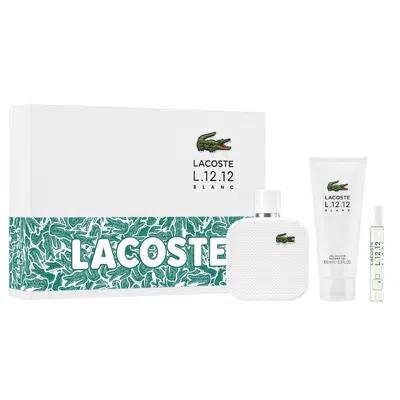 Lacoste Men's L.12.12 Blanc Gift Set Fragrances 3386460156837