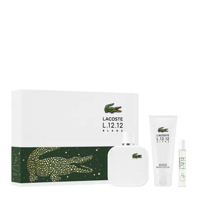 Lacoste Men's L.12.12 Blanc Gift Set Fragrances 3386460159098 In Blue