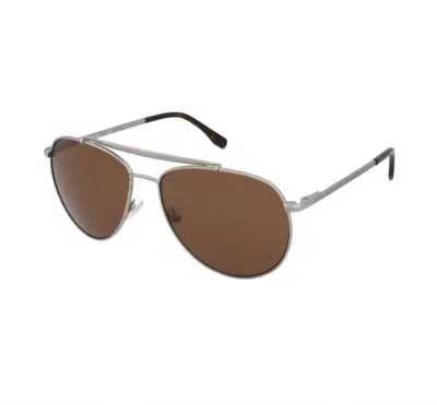 Lacoste Men's L177s Sunglasses In Grey / Brown