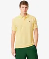 Lacoste Mens Classic Fit Polo Shirt In Yellow