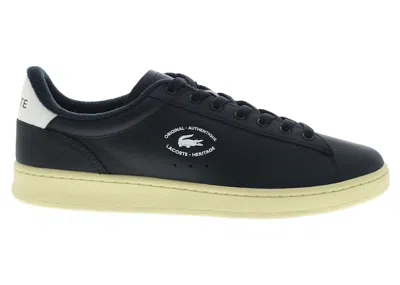 Pre-owned Lacoste Men's  Carnaby Set 224 2 Sma Sneakers In Black/light Yellow