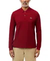 Lacoste Polo Manica Lunga In Brown
