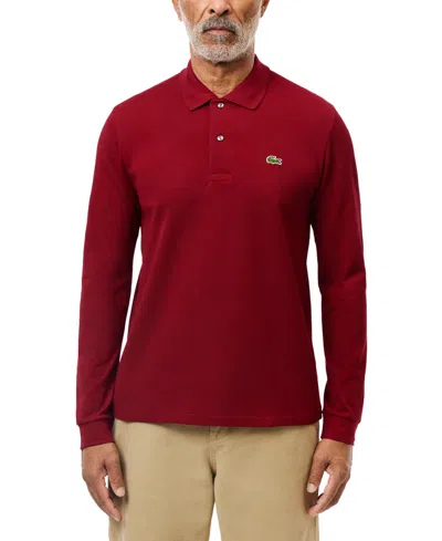 LACOSTE MEN'S LACOSTE CLASSIC FIT LONG-SLEEVE L.12.12 POLO SHIRT