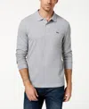 Lacoste Men's  Classic Fit Long-sleeve L.12.12 Polo Shirt In Cca - Silver Chine