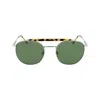 Lacoste Silver Metal Sunglasses In Silver