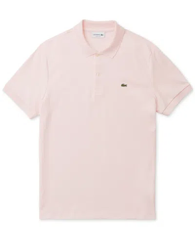 Lacoste Men's  Regular Fit Soft Touch Short Sleeve Polo In Red