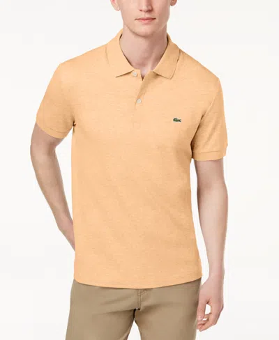 Lacoste Men's  Regular Fit Soft Touch Short Sleeve Polo In Brown