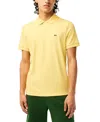 Lacoste Men's  Regular Fit Soft Touch Short Sleeve Polo In Yellow