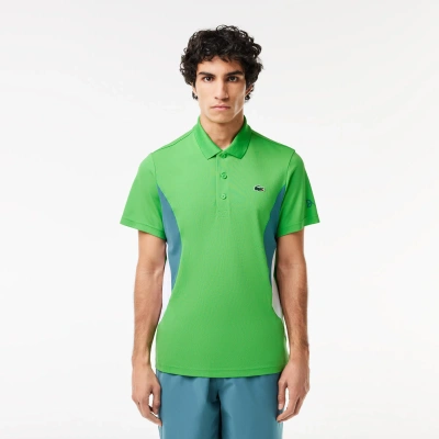 Lacoste Men's  Tennis X Novak Djokovic Fan Version Polo - Xl - 6 In Green