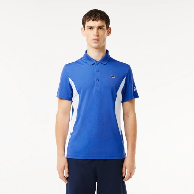 Lacoste Tennis X Novak Djokovic Ultra-dry Polo Shir In Blue