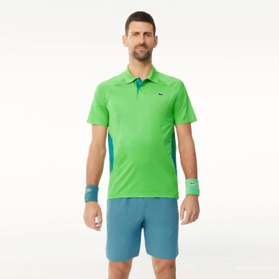 Lacoste Men's  Tennis X Novak Djokovic Shorts - M - 4 In Blue