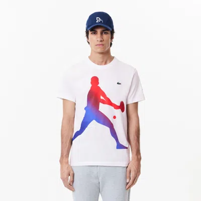 Lacoste Men's  Tennis X Novak Djokovic T-shirt & Cap Set - 3xl - 8 In White