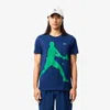 Lacoste Men's  Tennis X Novak Djokovic T-shirt & Cap Set - Xl - 6 In Blue