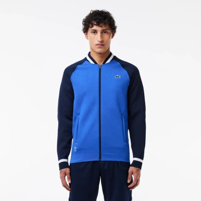 Lacoste Men's  X Daniil Medvedev Ultra-dry Tennis Jacket - S - 3 In Blue