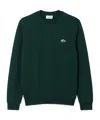 Lacoste Classic Fit Cotton French Terry Sweatshirt In Black