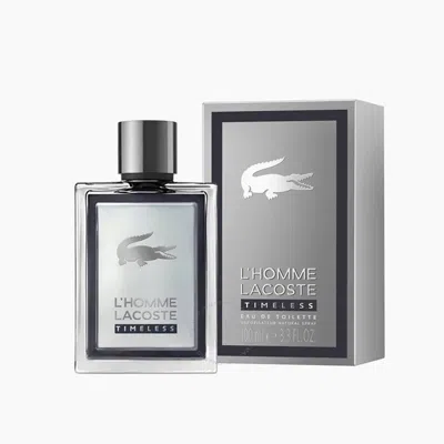 Lacoste Men's L'homme  Timeless Edt 3.4 oz Fragrances 3614228720182 In Black