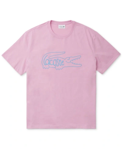 Lacoste Men's Lifestyle Crewneck Logo Graphic T-shirt, Created For Macy's In Ixv Gelato